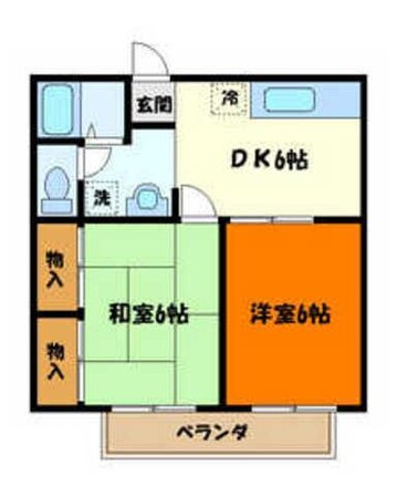 ドミール立川の物件間取画像